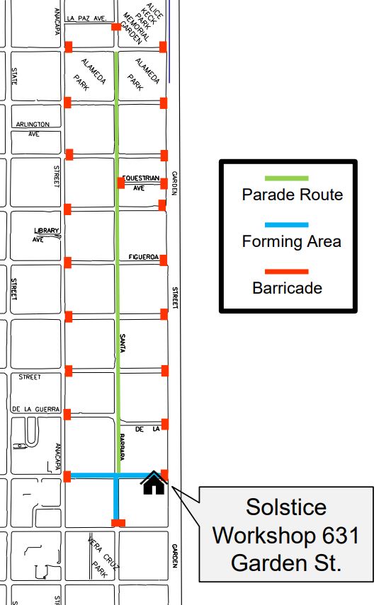 2023 Summer Solstice Parade Street Closure and Traffic Advisory City